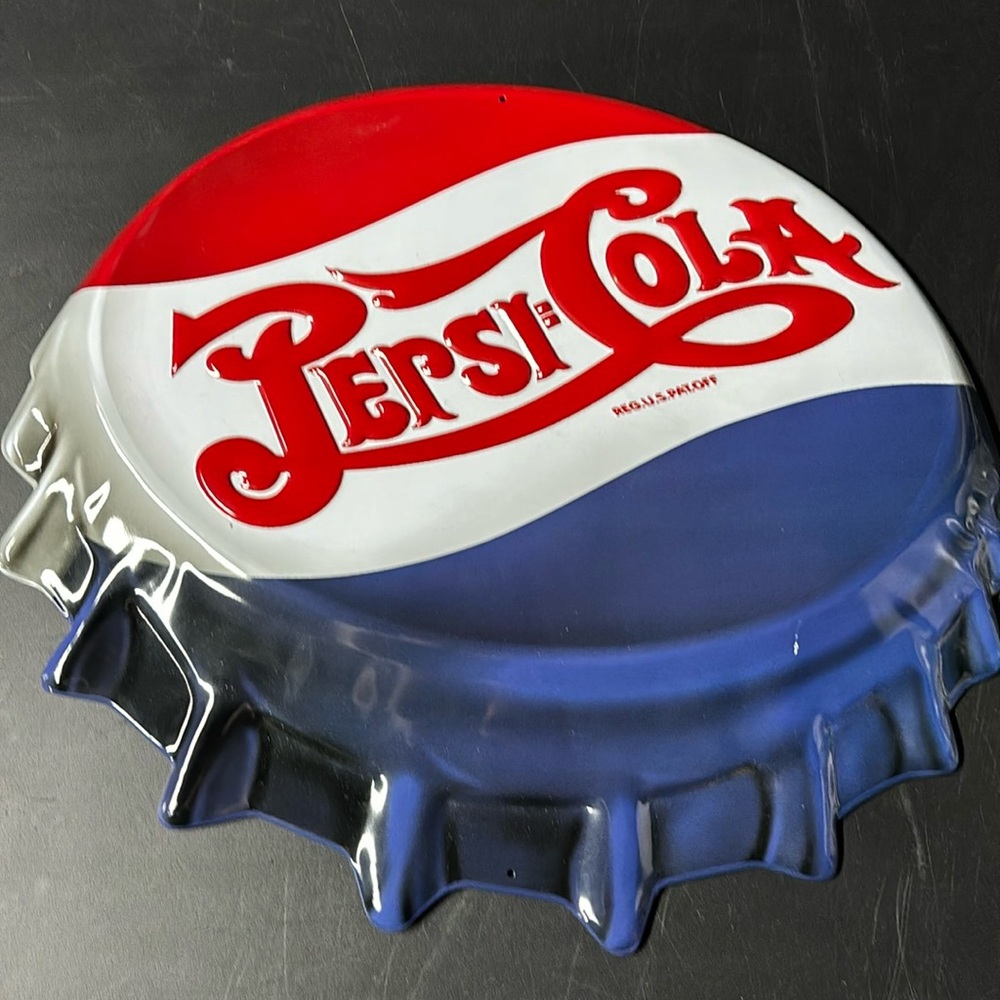 Pepsi-Cola wall art! Both metal.